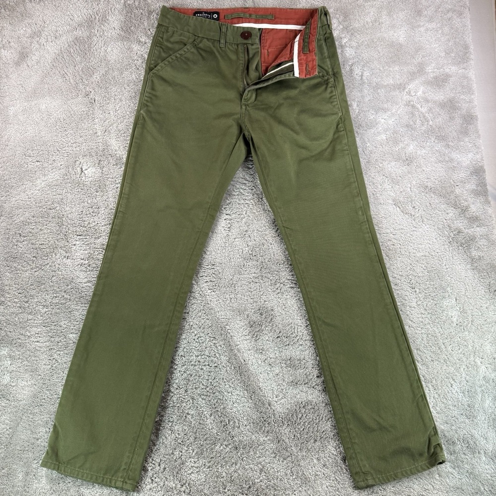 Freenote Cloth Workers Chino Pants 31x30* USA Olive Selvedge Trousers Heritage